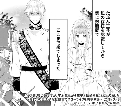 シンデレラの姉ですが、不本意ながら王子と結婚することになりました ～身代わり王太子妃は離宮でスローライフを満喫する～（コミック）