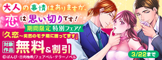 大人の事情はありますが、恋は思い切りです！期間限定特別フェア！
